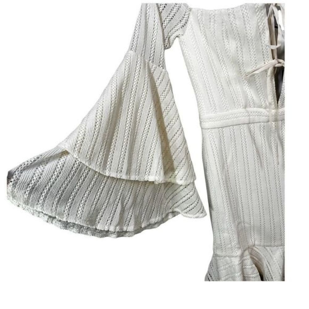 Michael Costello White Off-Shoulder Mini Dress - Picture 6 of 11